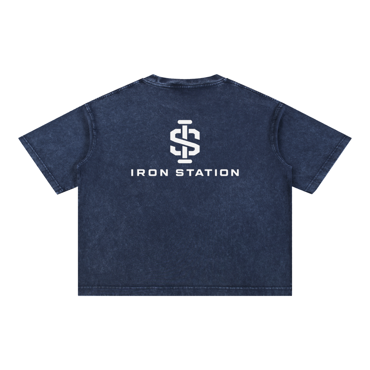 001 - "Iron Station" Mineral Wash Boxy Tee