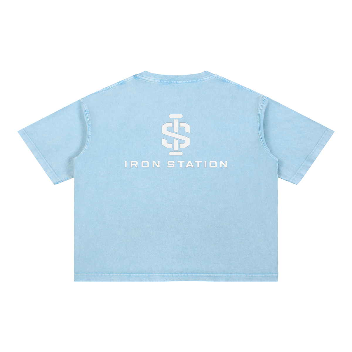 001 - "Iron Station" Mineral Wash Boxy Tee