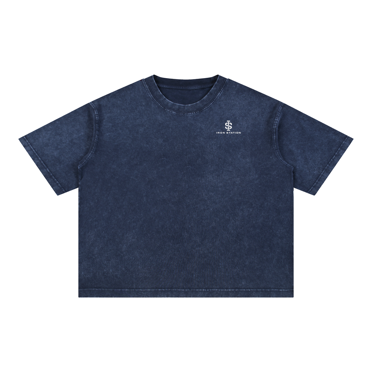 001 - "Iron Station" Mineral Wash Boxy Tee