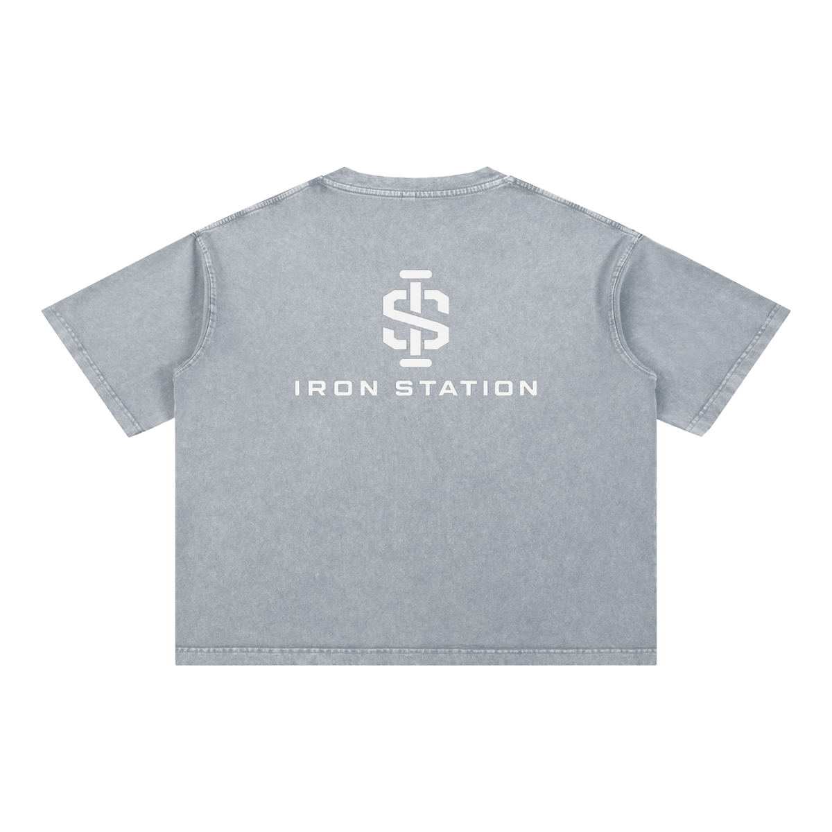 001 - "Iron Station" Mineral Wash Boxy Tee